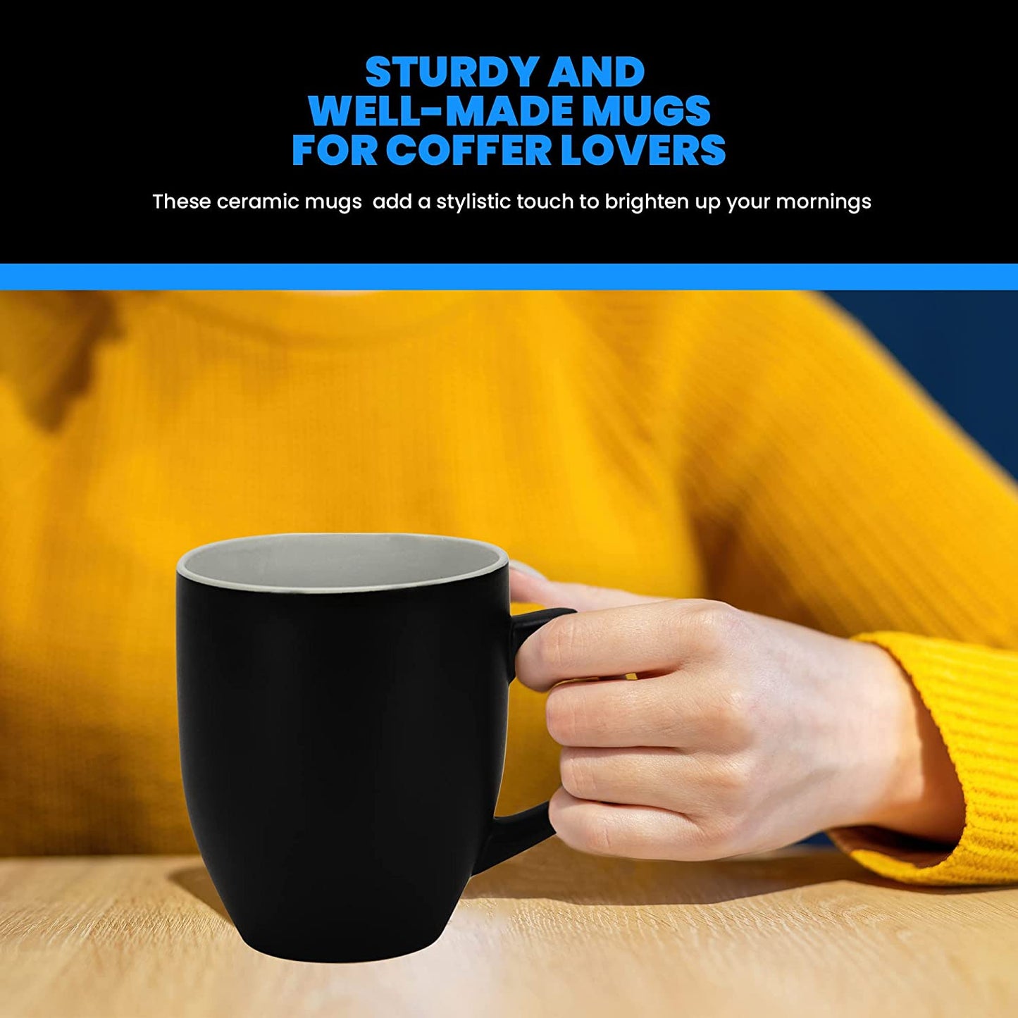 a person holding a ceramic coffee mug | Brookline Shop
