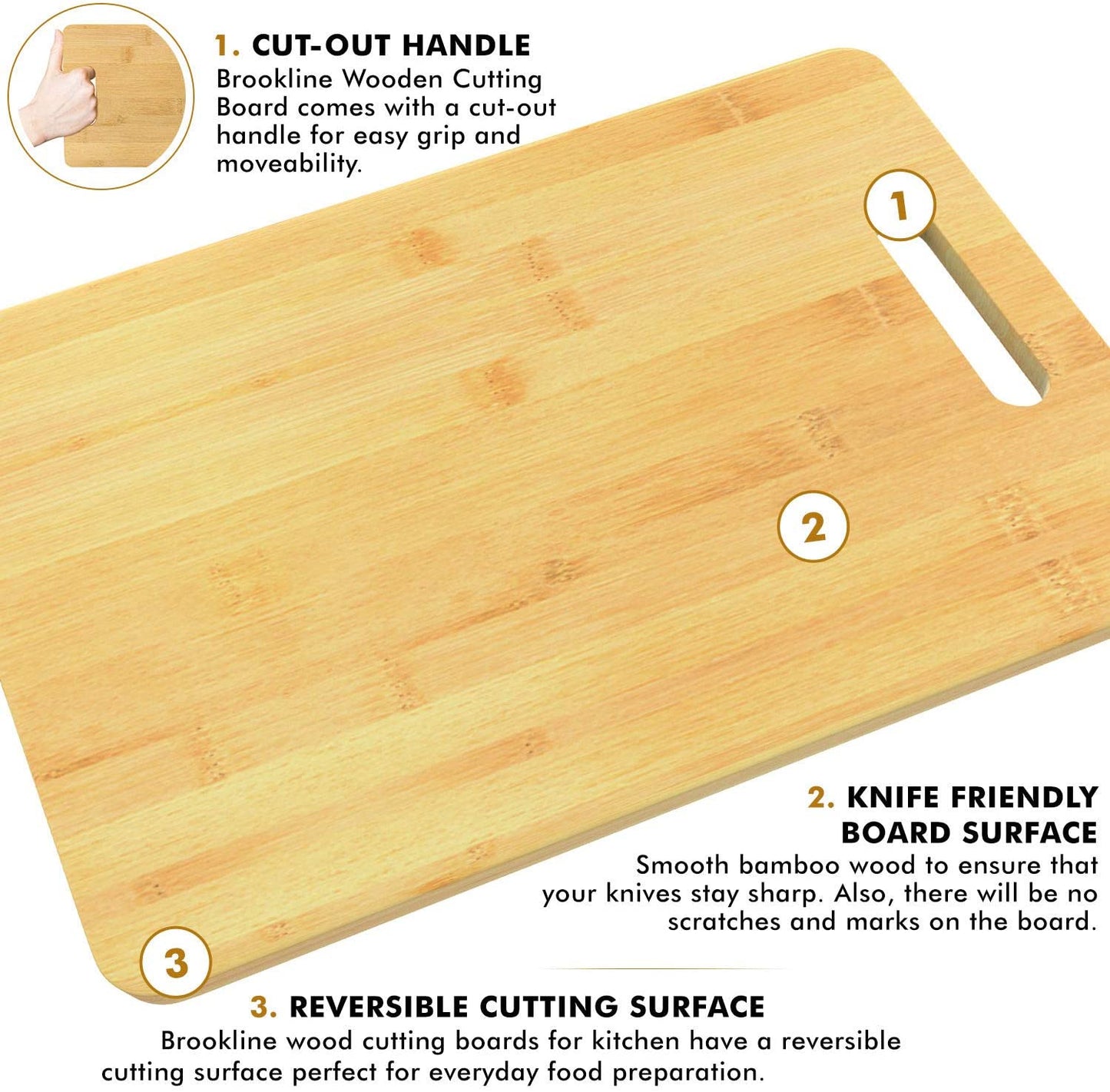 Brookline Wood Cutting Board Set