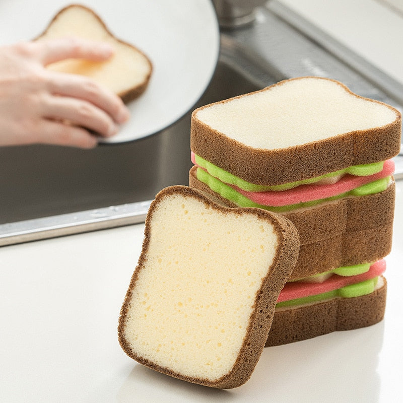 toast shape dish washing sponges | Brookline Shop